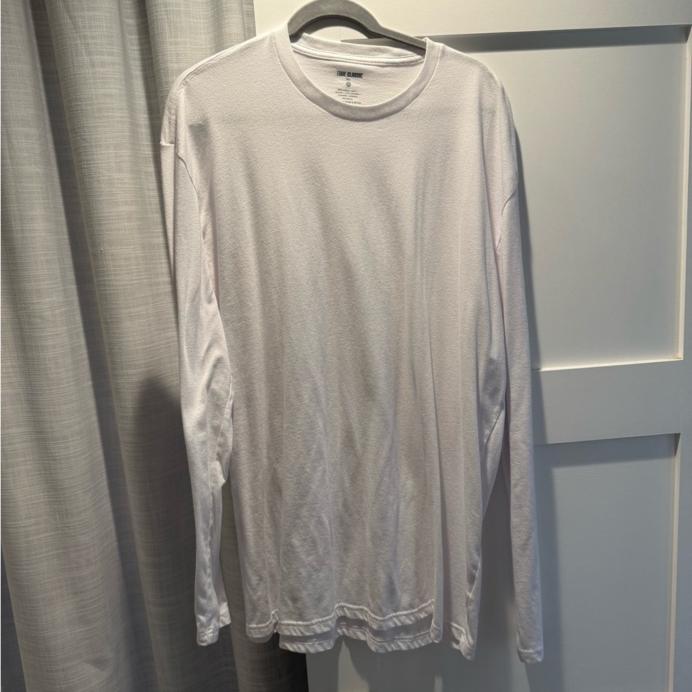 True Classic White Long Sleeve Shirt